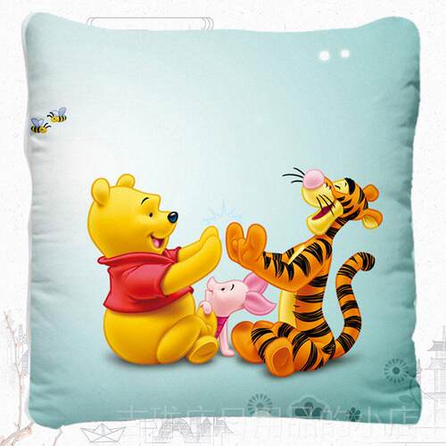 正品靠小维尼熊 Win nie t枕he Pooh 维尼熊 抱枕被床上小被子垫