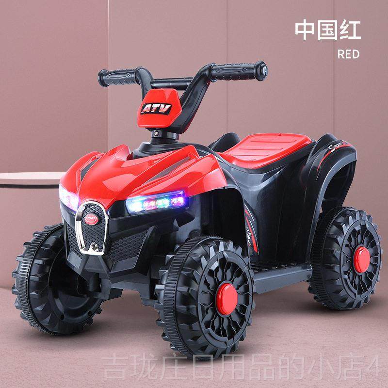 正品儿车童电动沙滩炫酷四轮越野车-6岁宝宝充电控儿遥童电动摩1