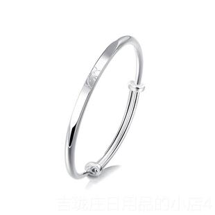 正品clect珂里礼小熊银维尼银女手镯纯银年轻款999足镯子银饰品生