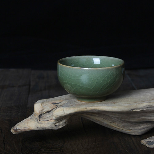 茶杯功夫茶具龙泉青瓷五大名窑五色整套杯茶盏70ml主人杯品茶碗杯