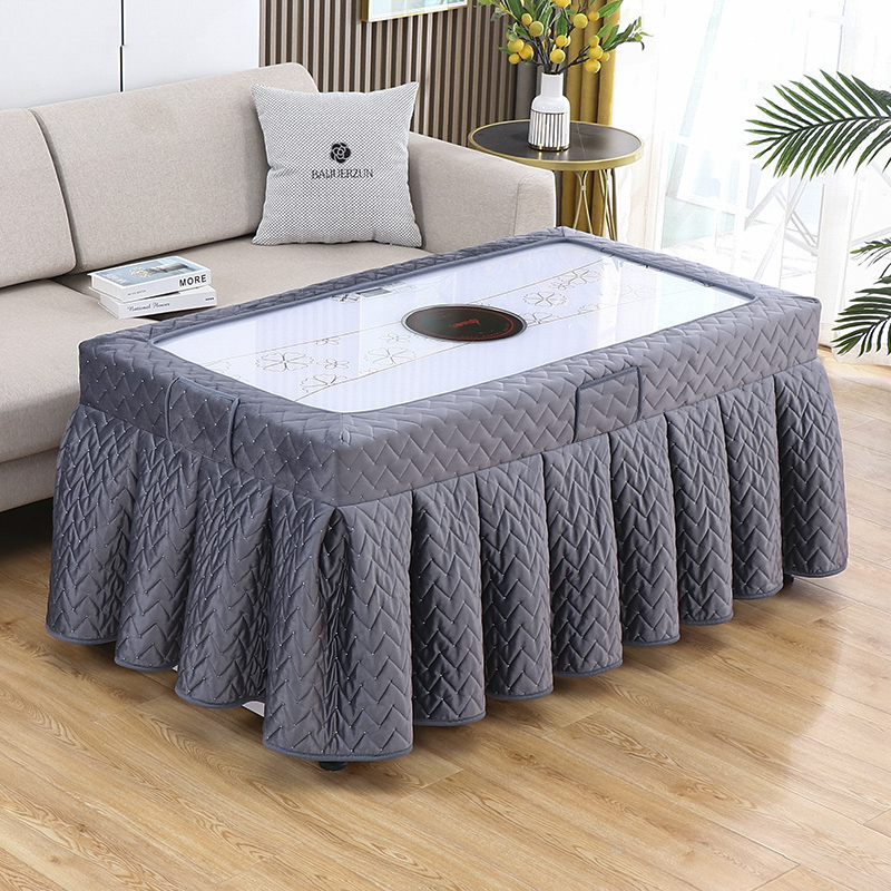 烤火桌罩2023新款防水防油长方形面绒烤火罩烤火被烤火炉桌罩