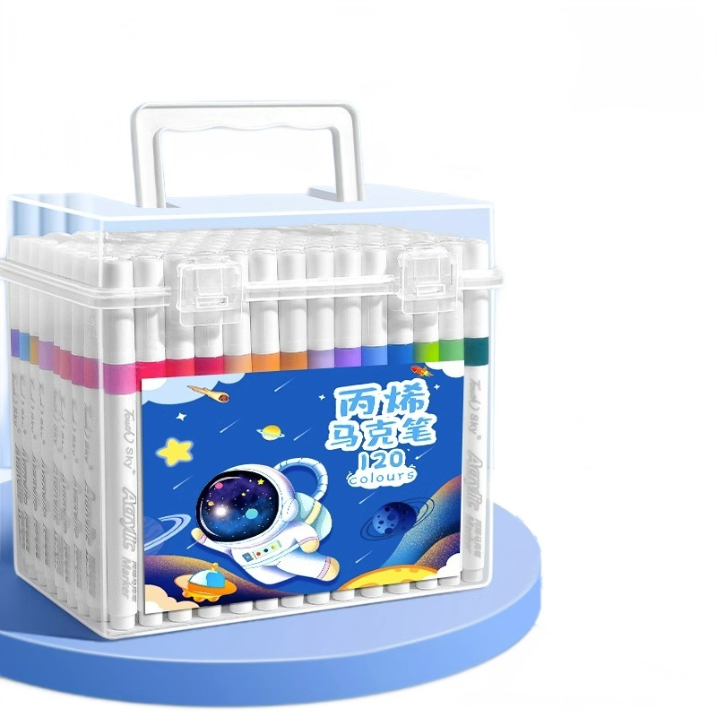 丙烯马克笔儿童水彩笔笔芯学生美术画画专用不透色可叠色3/8//0色