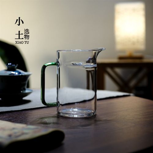 鹰嘴月牙玻璃公道杯 大容量加厚耐高温泡绿茶公杯茶漏一体分茶器