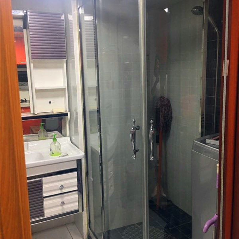 上海淋浴房 铝合金不锈钢卫生间隔断 磨砂钢化玻璃移门
