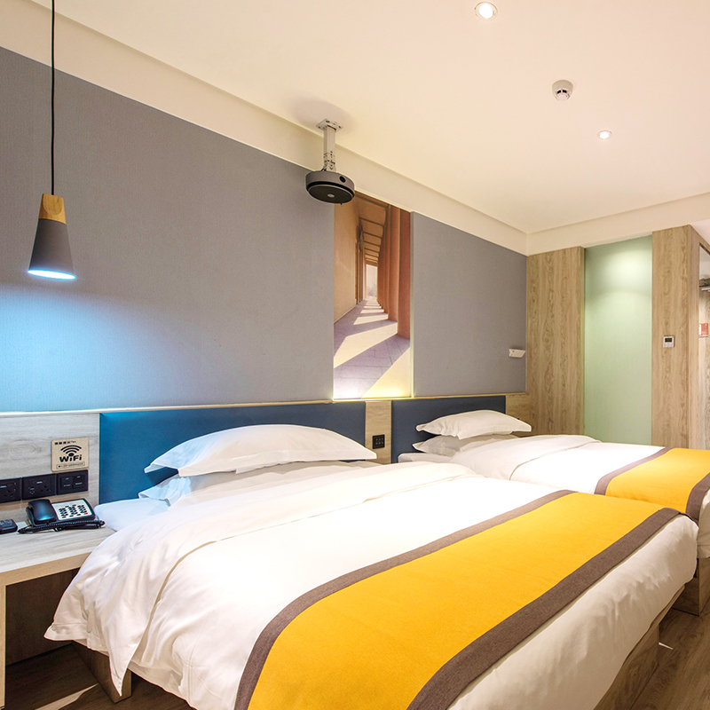 酒店宾馆家具昆明简约快捷连锁软包床靠床体人大床标间全定制