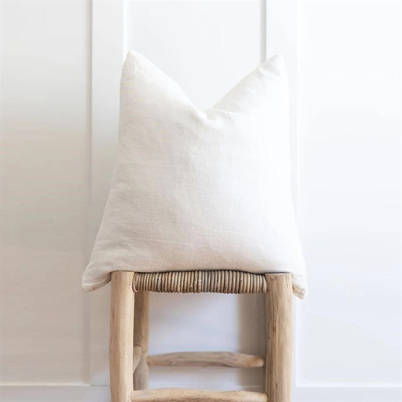现代简约风纯色亚麻抱枕靠垫客厅沙发抱枕套飘窗靠垫床头腰靠方形