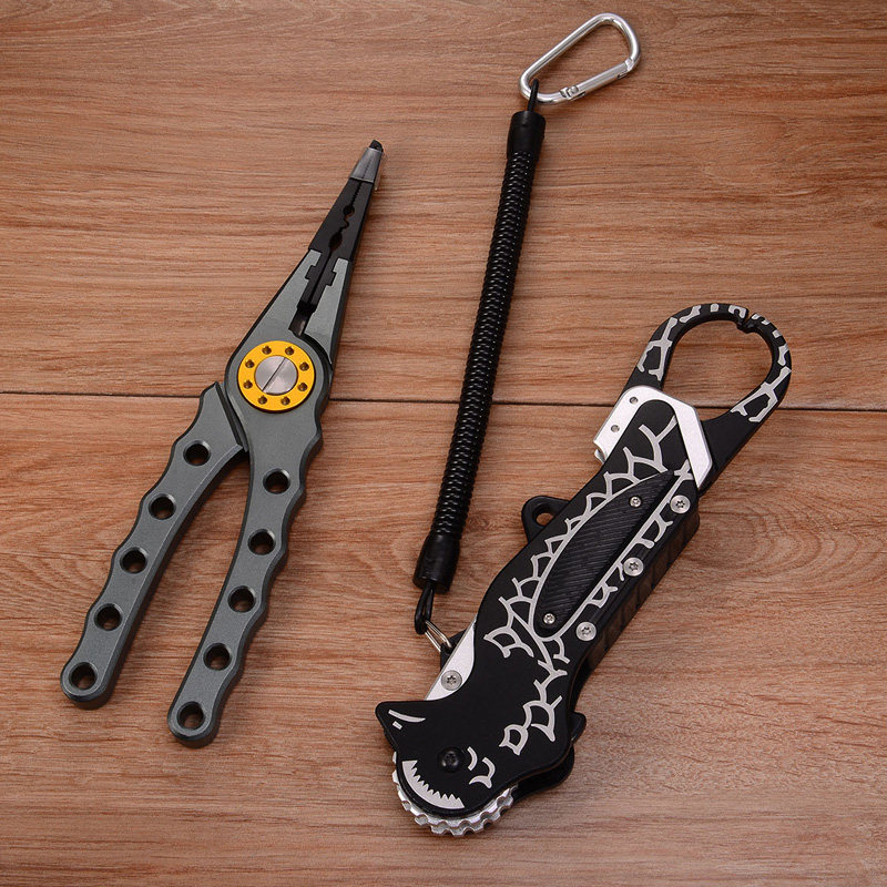 裴钓路亚钳折叠控鱼器多功能防滑拿鱼钓鱼钳剪线取钩钳垂钓夹鱼器