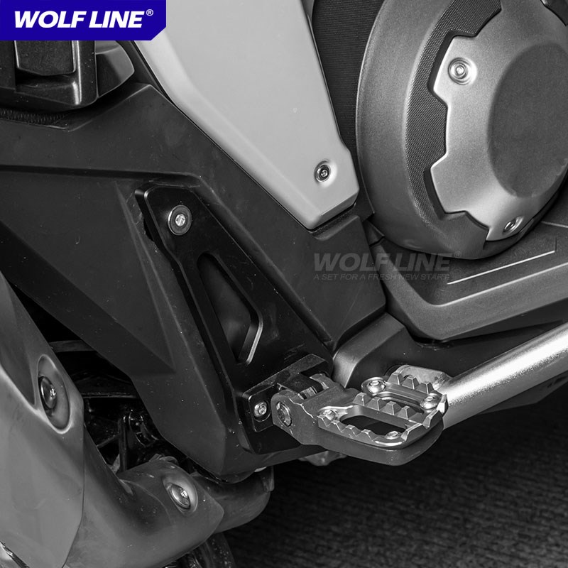 适用21+款XDV改装X-DV7铝合金防滑脚踏板后脚踏前搁脚板