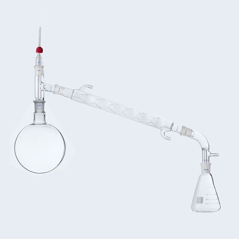 科睿才常压蒸馏装置全玻璃蒸馏器常压蒸馏装置提纯提炼蒸馏水1000