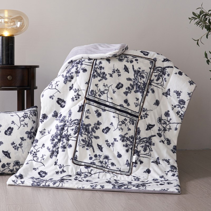 法式冬季两用抱枕被加厚汽车靠垫二合一办公室沙发午睡毛毯