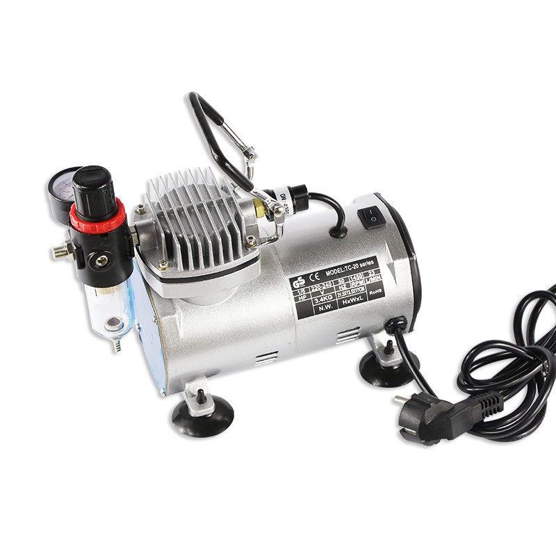 迷你空压机静音自动迷你泵喷绘泵模型气泵 小气泵 喷画泵小空压机