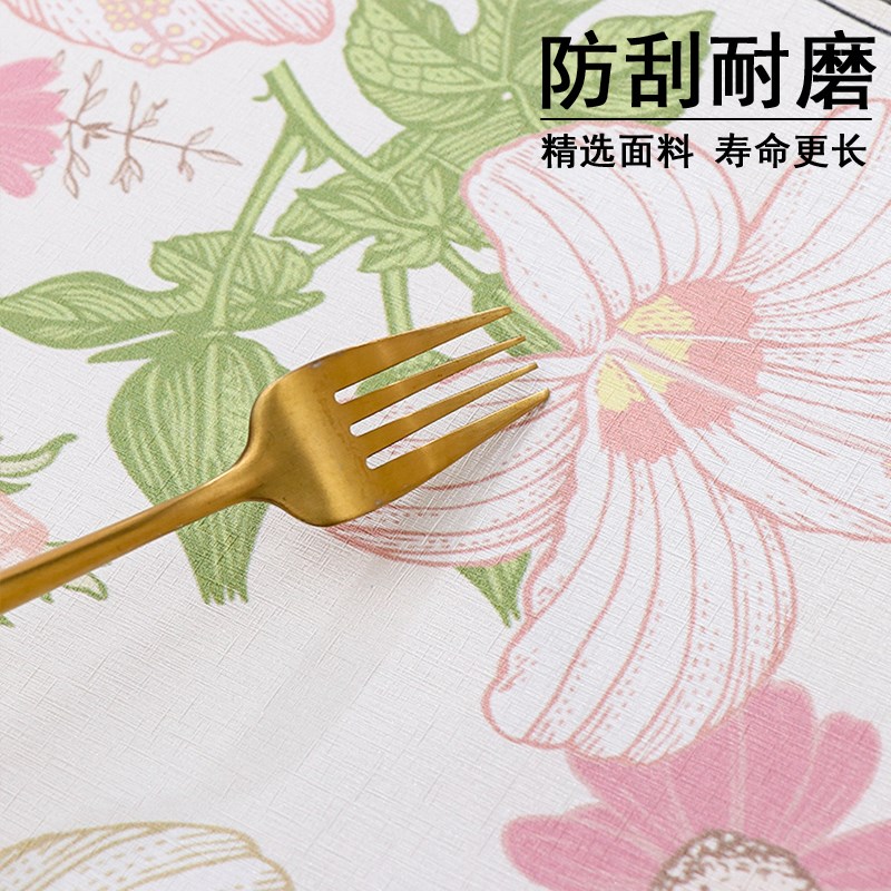 新款正方形防水罩田园风防尘免洗加厚罩烤火炉茶几餐桌环保型桌罩