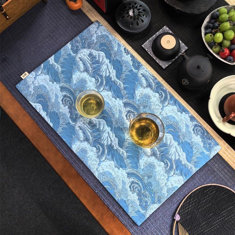 引之棉麻加厚复古印花小茶席布艺桌旗花卉茶垫油画民族风吸水茶布,居家布艺,茶席,淘宝优惠券,粉丝福利购,淘宝优惠卷