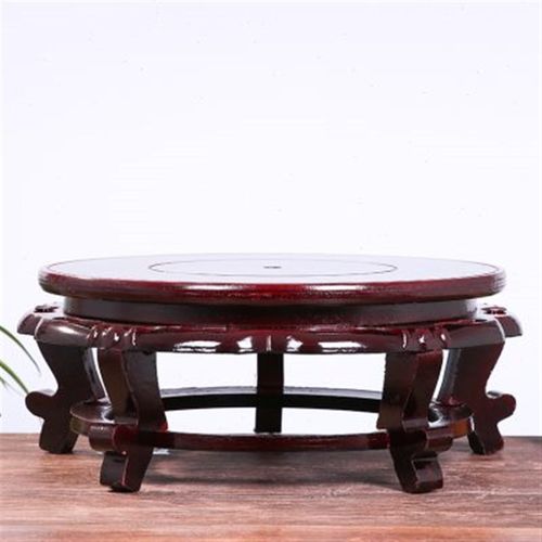 陶瓷鱼缸木质花盆鱼缸底座米缸花盆木底座木架子花架子托盘鱼缸