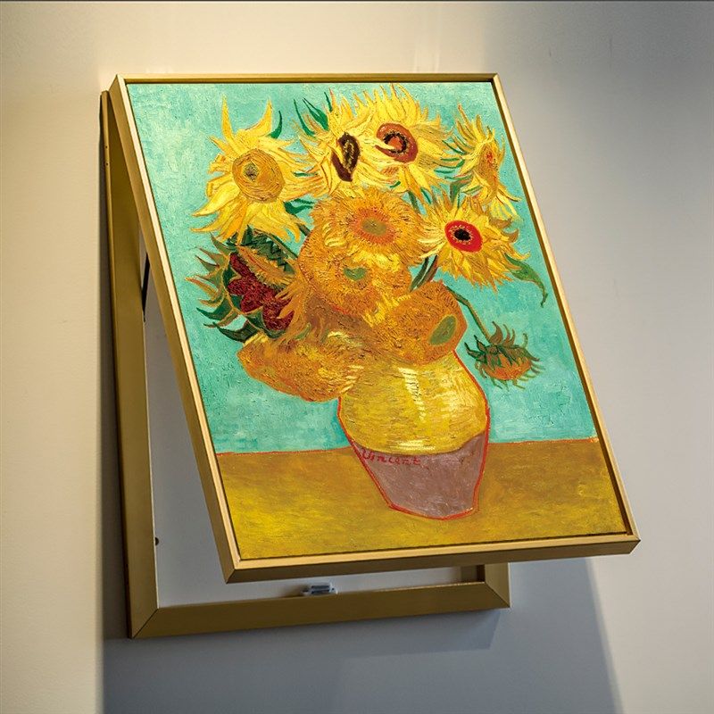 竖版电表箱装饰画配电箱墙画免打孔电闸盒开关壁画梵高向日葵挂画