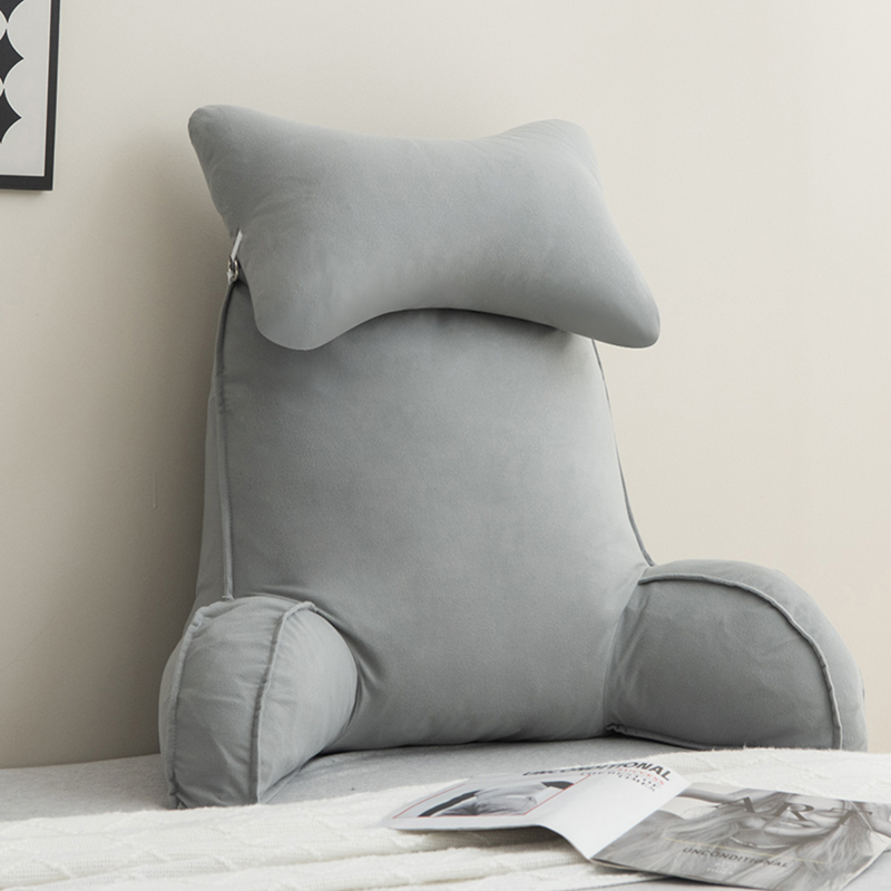 床头软包大靠背简约卧室护颈靠垫可拆洗床上靠枕抱枕沙发护腰枕头