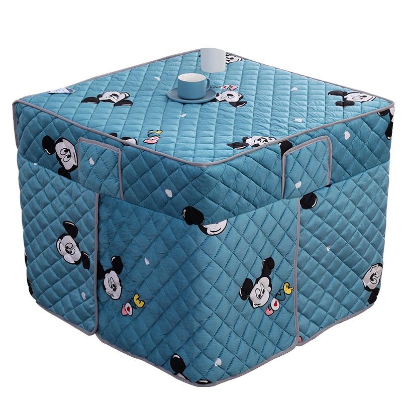 德国烤火桌罩电暖炉烤火被电炉烤火炉加厚正方形桌布罩桌罩新款