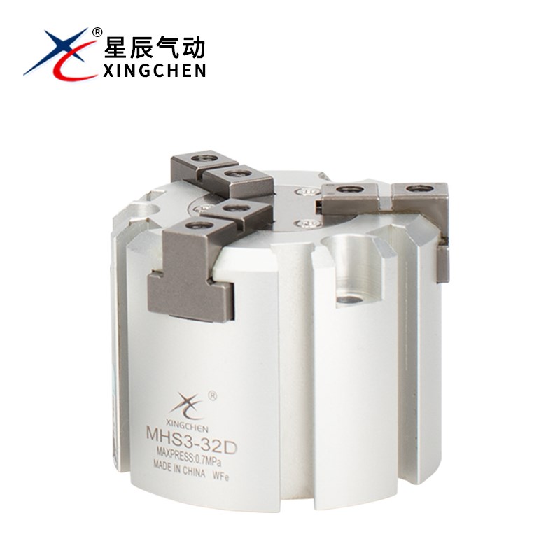 星辰气动手指气缸MHS3/2/-1D-20--32D--二爪四爪卡盘三爪