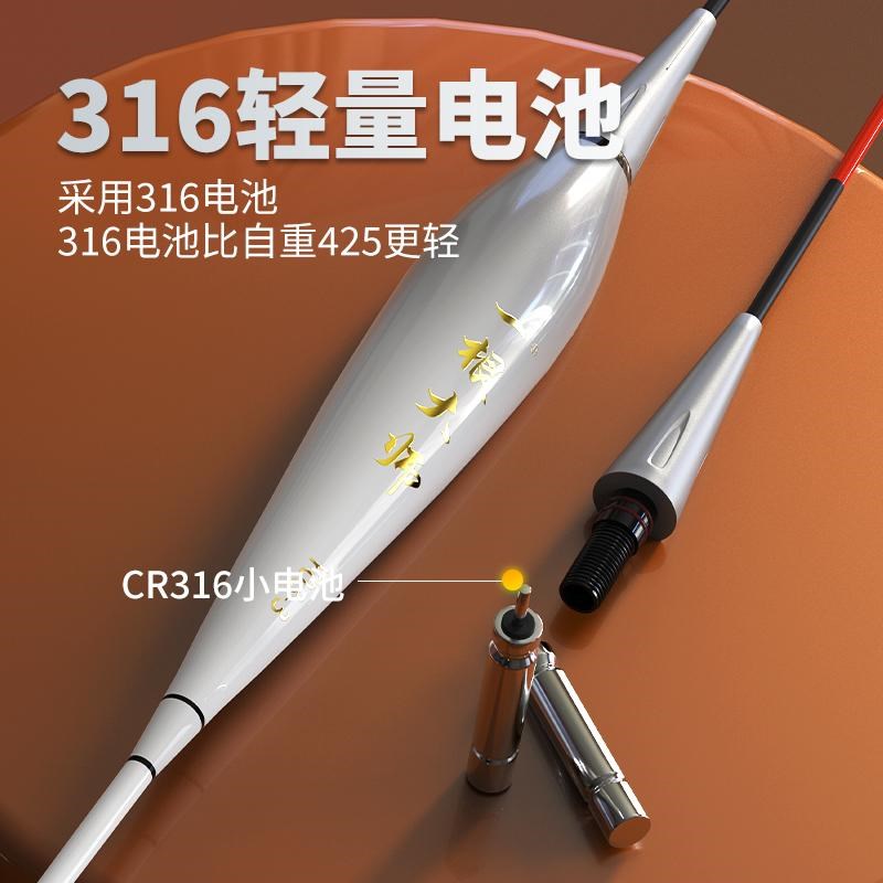 刘志强一根大师LED灯珠夜光漂31电池夜钓日夜两用漂重力感应浮漂