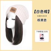 正品 时一尚针2织帽假发帽女彷真发全头 新款 子假发体女款 025秋冬季