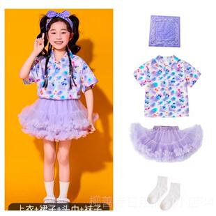 正品幼儿衬园体合唱毕业班服短袖花衫团套装小学生啦啦队大演出服