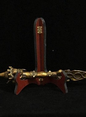 纯VAH铜头明王普巴金刚杵工中艺品法家用客厅玄关装马饰品器摆件