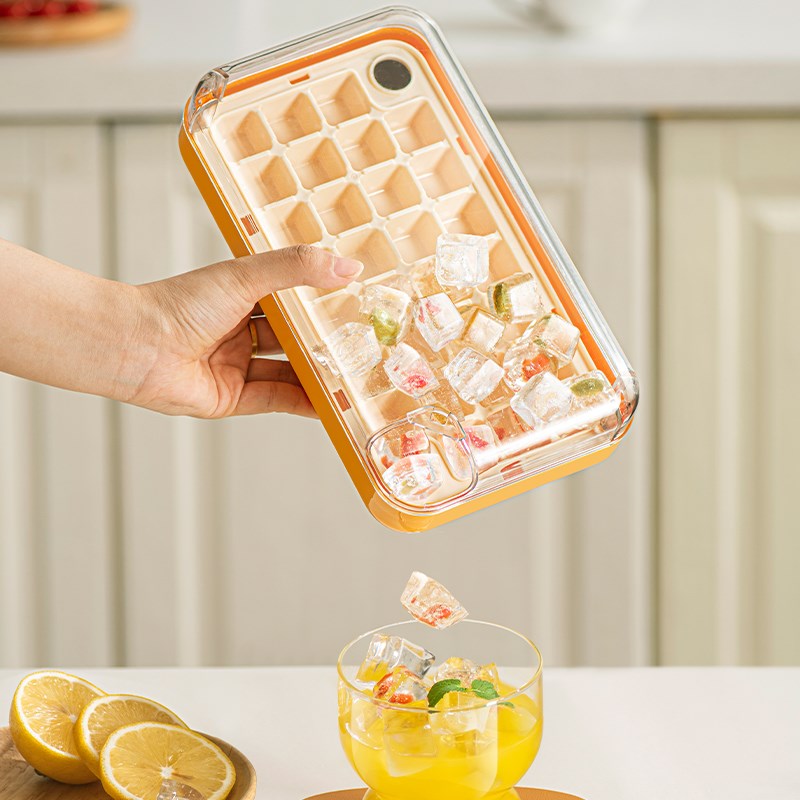 2024新款免开盖按压式冰格家用冰块模具食品级冻冰块制冰盒制冰器