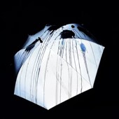 炫酷得很变色镭射反光伞长杆半自动款 男生专用晴雨两用