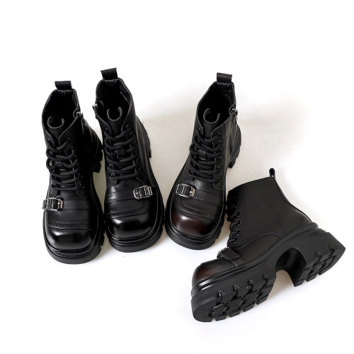 【甜甜专享】王力红家定制  SZ1059  新款T定制休闲马丁靴