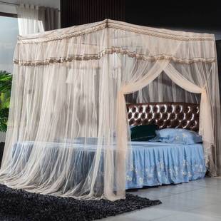 蚊帐单开门侧边开不锈钢支架加厚落地压脚1.5m 2.0可订做 1.8米