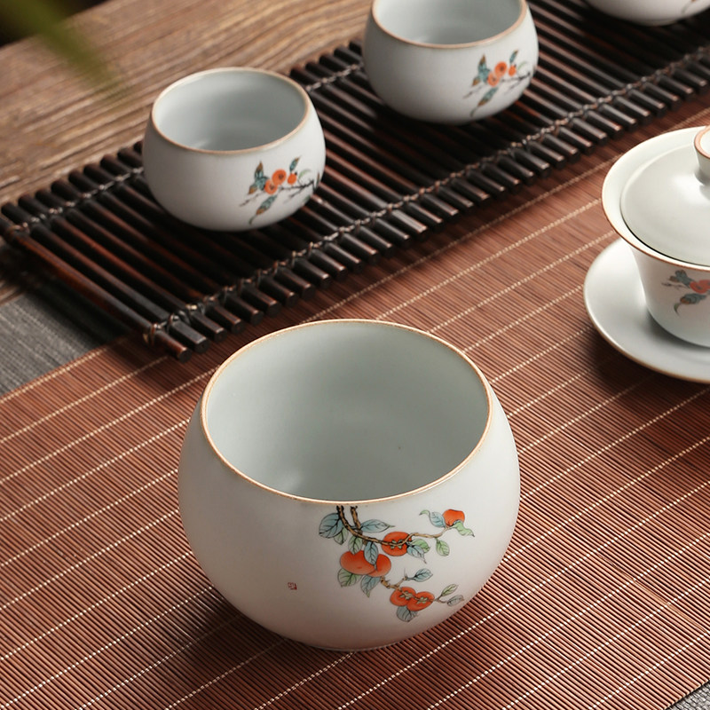 汝窑茶洗陶瓷建水茶渣缸水盂笔洗小号家用盖碗茶具壶承干泡台茶道