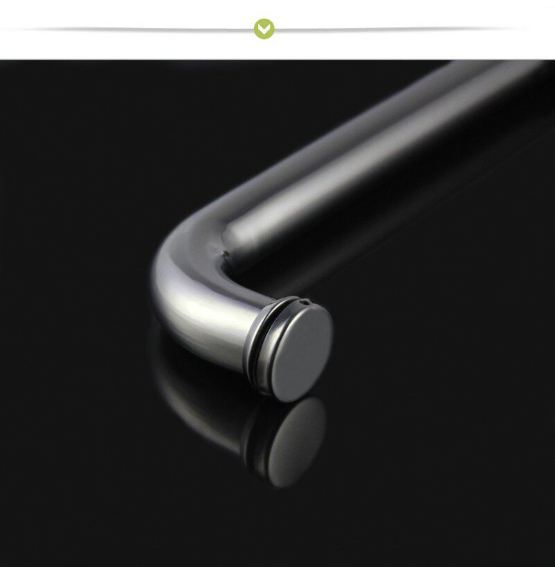 304不锈钢淋浴房25圆管拉手浴室玻璃移门单面把手横装挂毛巾扶手