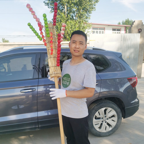 商用冰糖葫芦稻草把老式草靶子架子展示架复古肩抗便携舞蹈道具