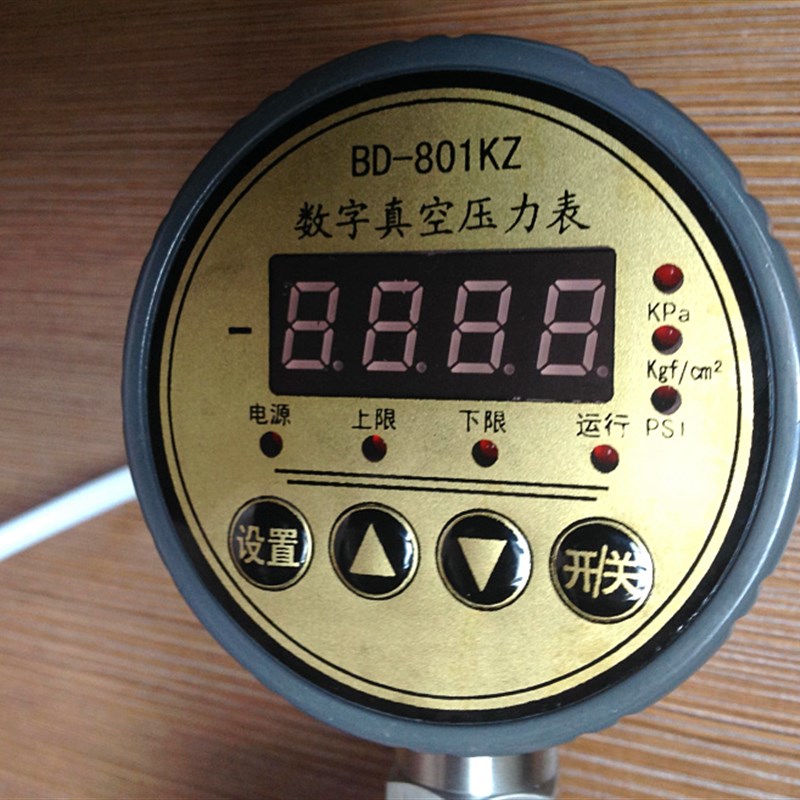 不锈钢数字真空压力表BD-1KZ(接口M20*1.5,0~-0.1MP)