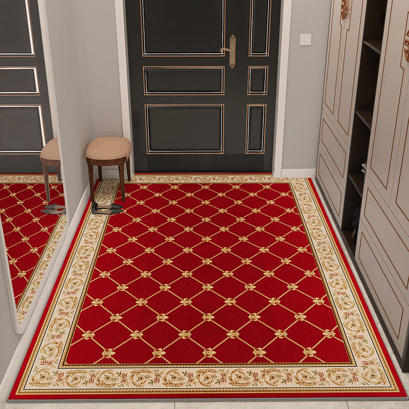 家用定制进门地垫入户门垫简约耐脏免洗喜庆门垫新款比利时绒地毯