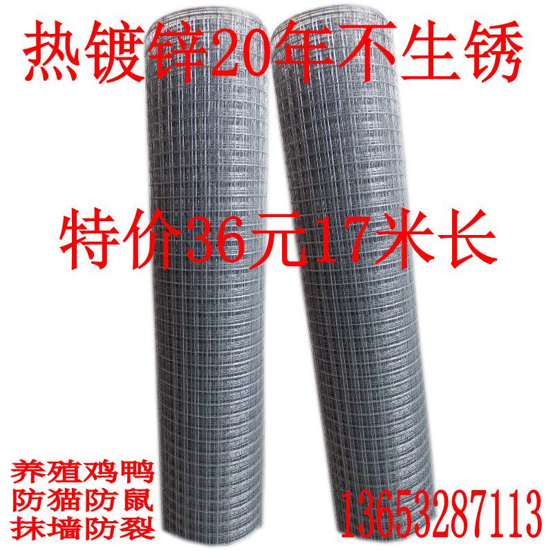 热镀锌电焊防鼠防猫网养鸟网护栏网养殖网抹墙网铁丝网窗户阳台网