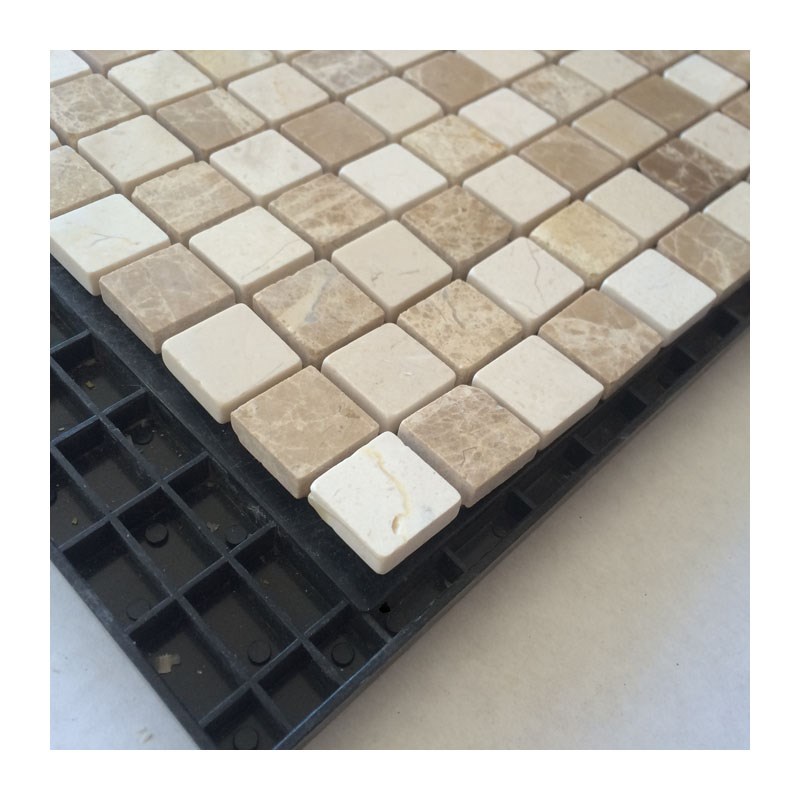 浅啡爵士白马赛克瓷砖浴室大理石腰线卫生间淋浴房弧形砖软砖吧台