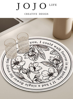 JOJOS L. PD.TaKe.吸水垫杯子沥水垫碗盘软硅藻泥杯垫丨唐珂