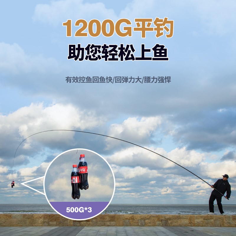 一笔一K9二代超轻超硬19调炮竿传统钓竿手竿逗钓竿一笔一渔具