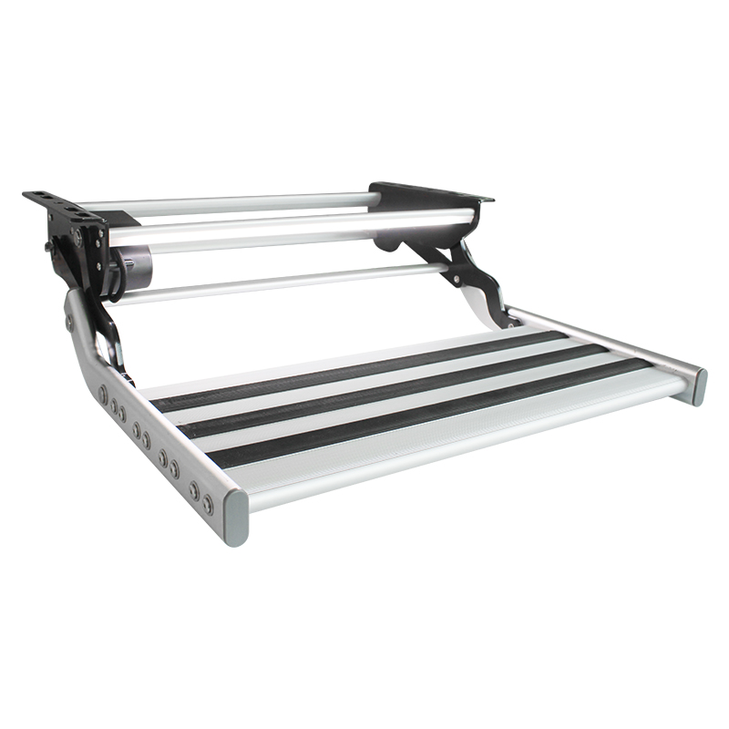 电动带灯迎宾踏步可折叠铝合金踏板房车改装配件拖挂车旅居车踏步