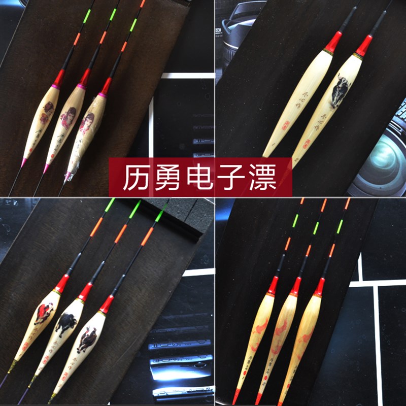 历勇芦苇电子漂夜光漂手作黑坑野钓高灵敏竞技细尾行程浮漂