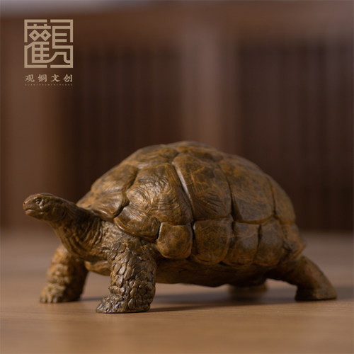 黄铜乌龟金钱龟摆件家居装饰客厅办公室桌面电视柜子茶桌茶宠摆件 - 封面