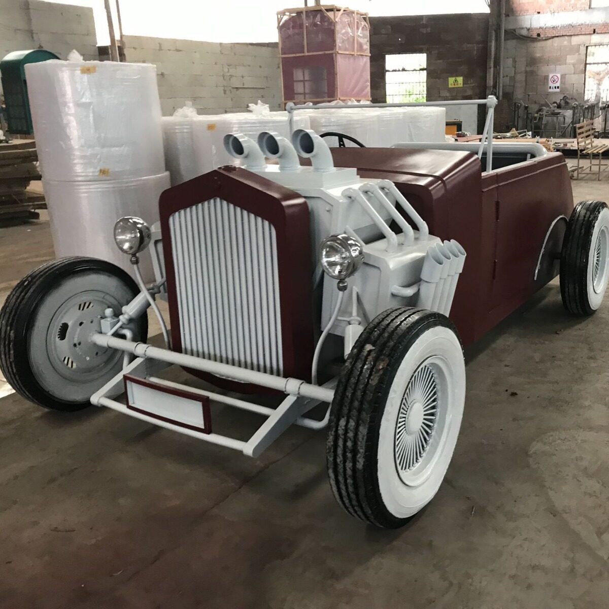 金属一比一老爷车模型道具 大型复古汽车模型景观小品美陈道具