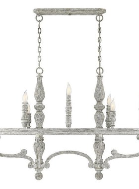 民宿软装设计农舍客厅餐厅灯法式复古实木做旧儿童房卧室装饰吊灯