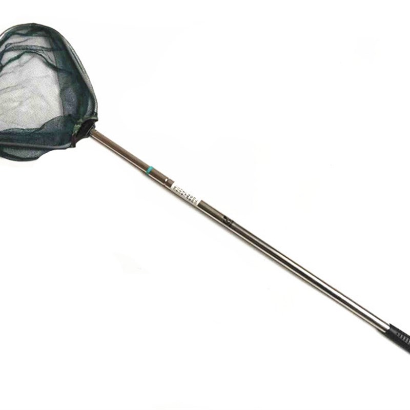 神燕不锈钢小抄网1米1.5米儿童捞小鱼小虾伸缩折叠密细网小号网兜