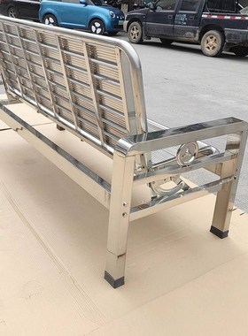 德国进口75x45方管大脚款不锈钢沙发床折叠两用住宅客厅室外现代