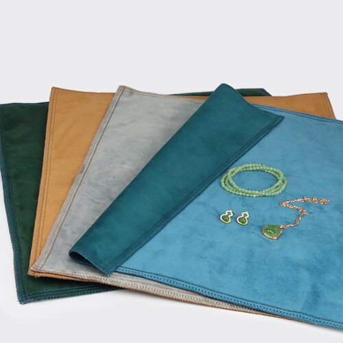 高档双面绒布珠宝看货布柜台展示布茶艺现代风简约珠宝翡翠文玩布