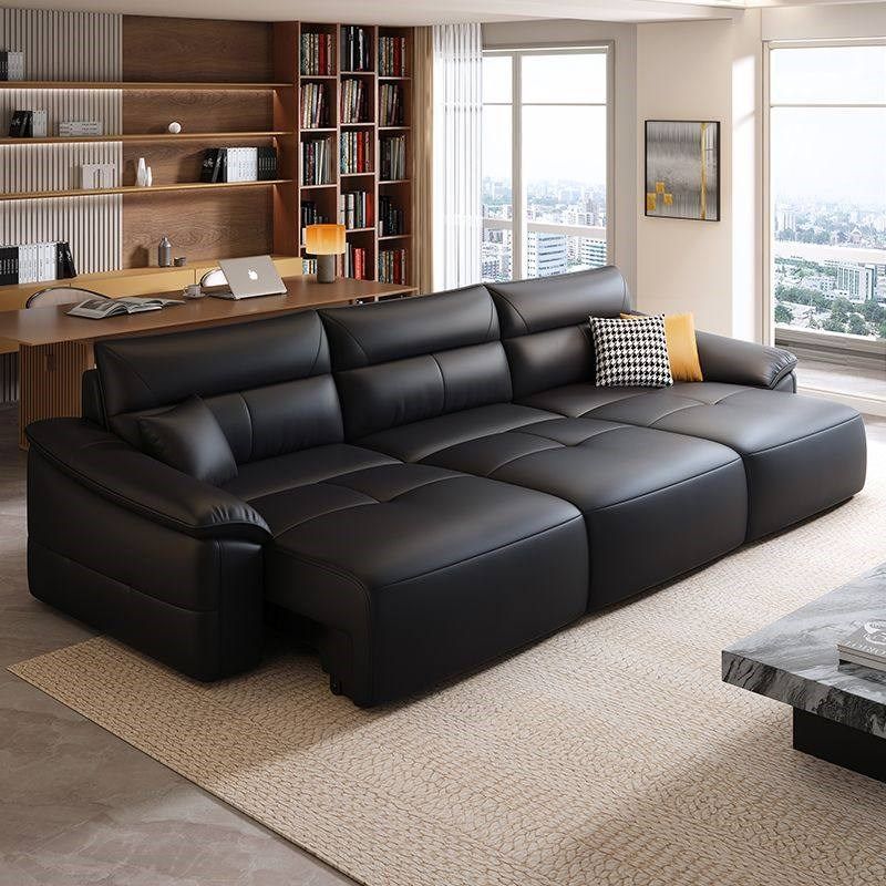 电动智能沙发头等太空舱零靠墙小户型双人客厅多功能真皮黑色直排,住宅家具,皮艺沙发,淘宝优惠券,粉丝福利购,淘宝优惠卷