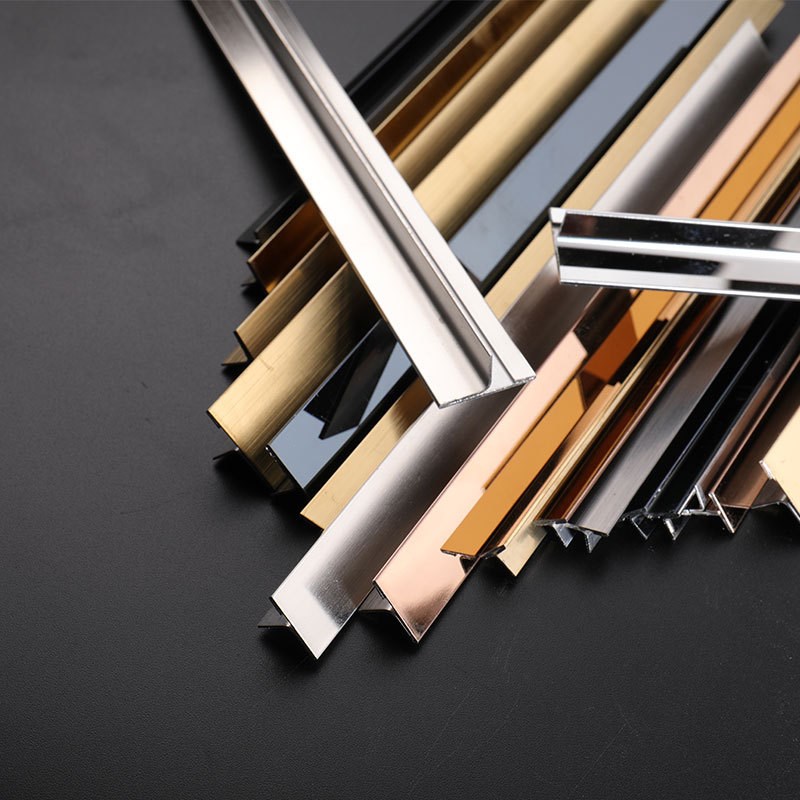 304不锈钢T型条装饰条压条金属钛金条瓷砖木地板门口收边包边线条