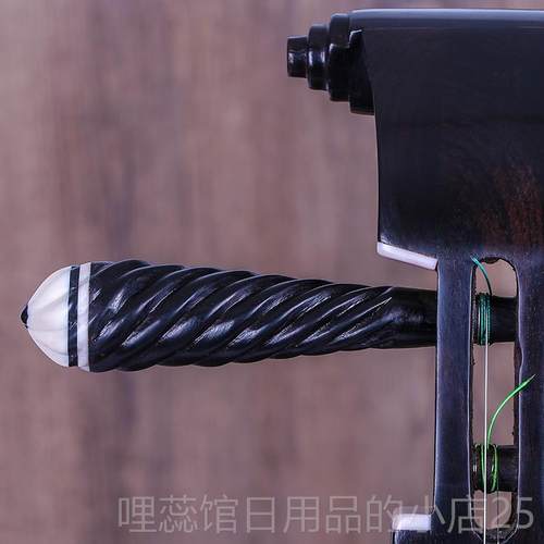 高档黑檀坠琴演专业奏非洲紫光卷筒坠胡黑檀坠胡器厂乐家直销檀送